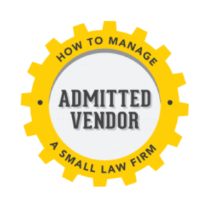 How to Manage a Small Law Firm | Admitted Vendor Badge for MarketCrest