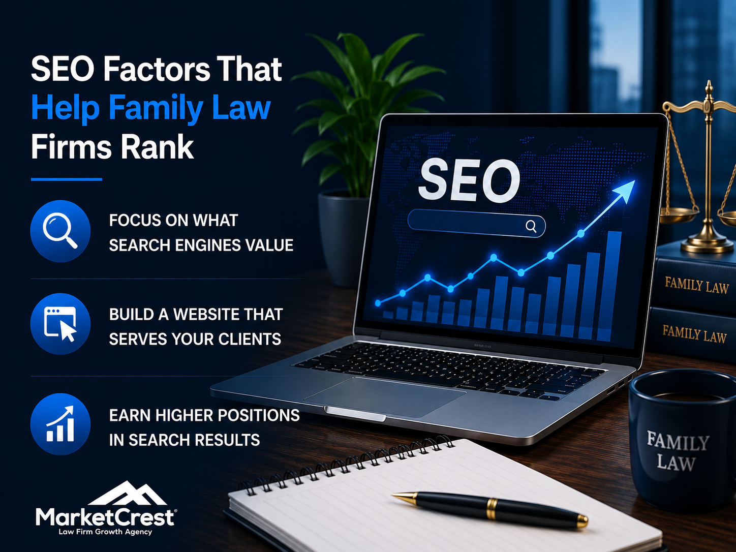 Family Law Firm SEO with MarketCrest LLC