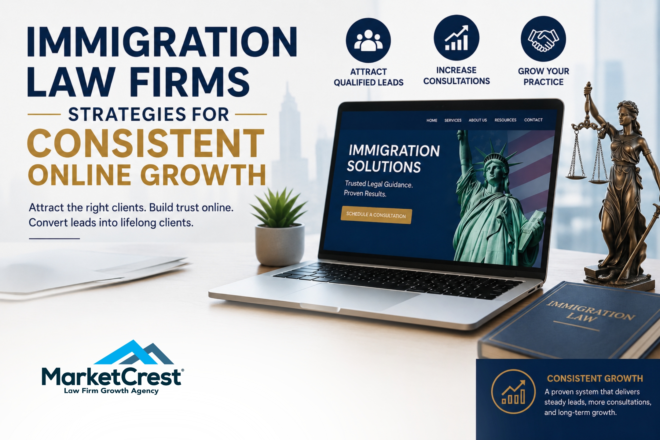 Immigration Law Firms - Strategies for Consistent Online Growth 2 - MarketCrest