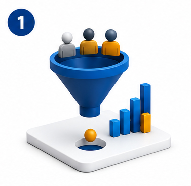 Identify where leads are falling out